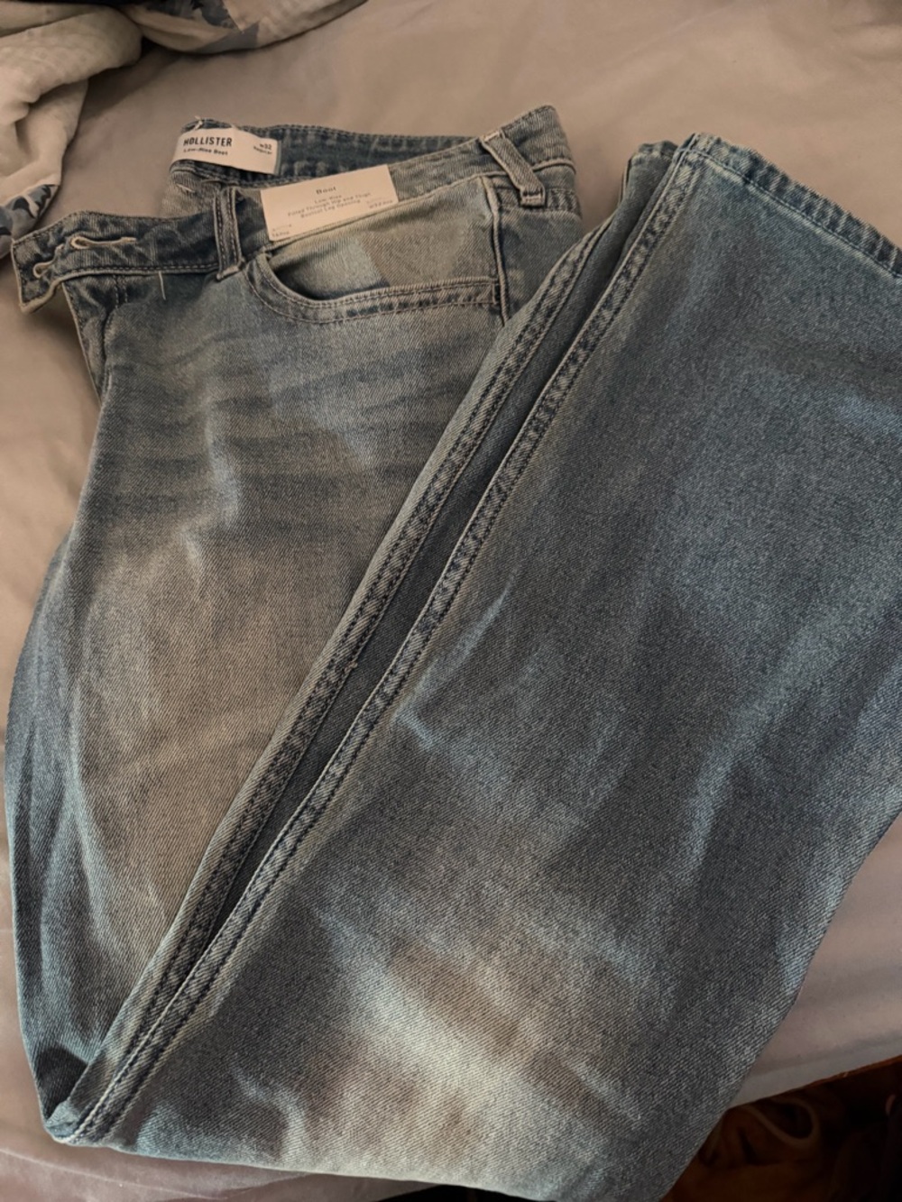Hollister Faded Blue Straight-Leg Jeans